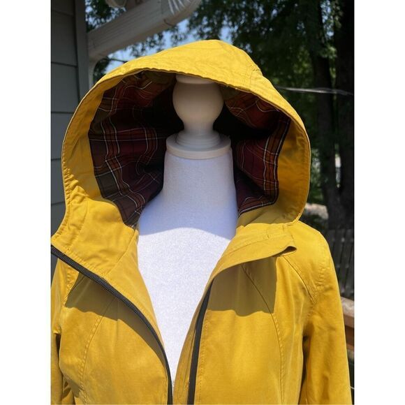 NWT Pendleton Bright Yellow Line Ladies Hood Raincoat - Picture 7 of 8